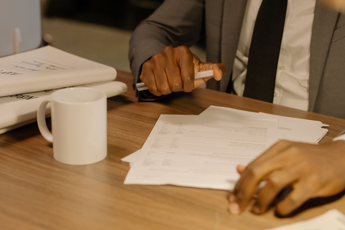 Examining a document closely